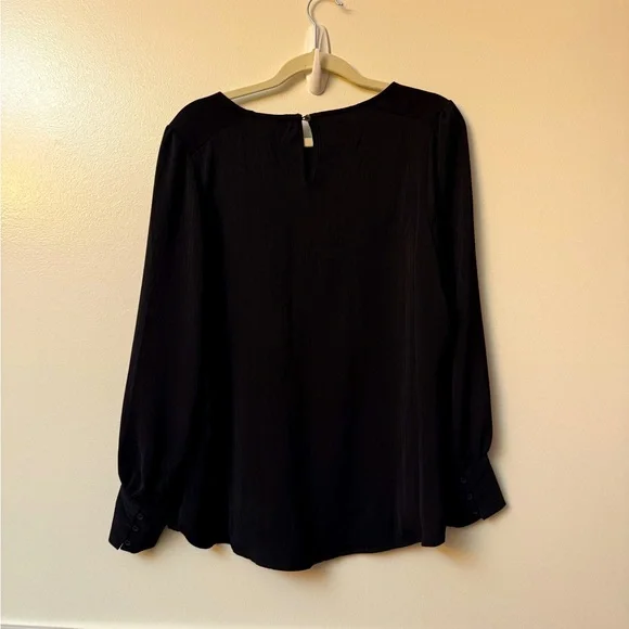 Adriana Papell Keyhole Black Blouse | Size M | NWT - Picture 4 of 4
